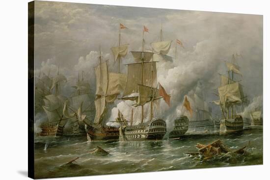 The Battle of Cape St. Vincent, 14th February 1797-Richard Bridges Beechey-Stretched Canvas