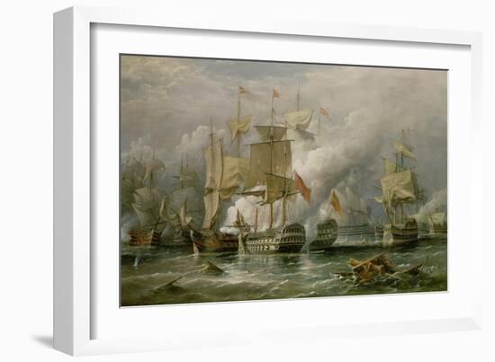 The Battle of Cape St. Vincent, 14th February 1797-Richard Bridges Beechey-Framed Giclee Print