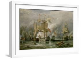 The Battle of Cape St. Vincent, 14th February 1797-Richard Bridges Beechey-Framed Giclee Print