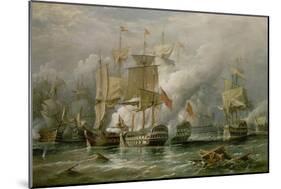 The Battle of Cape St. Vincent, 14th February 1797-Richard Bridges Beechey-Mounted Giclee Print