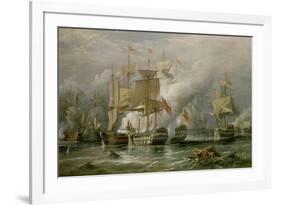 The Battle of Cape St. Vincent, 14th February 1797-Richard Bridges Beechey-Framed Giclee Print