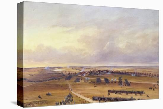 The Battle of Champaubert, 10Th February 1814, 1849 (W/C on Paper)-Jean Antoine Simeon Fort-Stretched Canvas