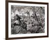 The Battle of Chateauguay, 26th October 1813, 1880 (Engraving)-Canadian-Framed Giclee Print