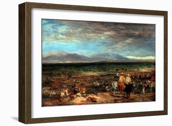 The Battle of Chilianwala, India, 13th January 1849, C.1849-Charles Becher Young-Framed Giclee Print