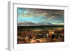 The Battle of Chilianwala, India, 13th January 1849, C.1849-Charles Becher Young-Framed Giclee Print