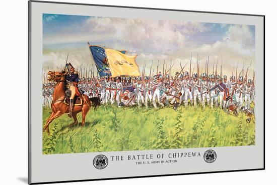 The Battle of Chippewa, War of 1812-Hugh Charles Mcbarron Jr.-Mounted Art Print