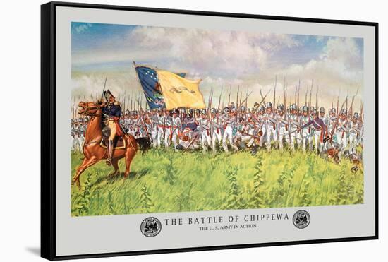 The Battle of Chippewa, War of 1812-Hugh Charles Mcbarron Jr.-Framed Stretched Canvas