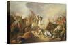 The Battle of Chocim in 1673, 1876 (Oil on Canvas)-Franciszek Smuglewicz-Stretched Canvas