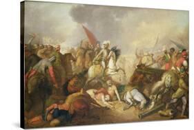 The Battle of Chocim in 1673, 1876 (Oil on Canvas)-Franciszek Smuglewicz-Stretched Canvas