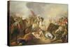 The Battle of Chocim in 1673, 1876 (Oil on Canvas)-Franciszek Smuglewicz-Stretched Canvas