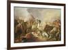 The Battle of Chocim in 1673, 1876 (Oil on Canvas)-Franciszek Smuglewicz-Framed Giclee Print