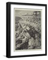 The Battle of Confetti at Nice, the Stands in the Place De La Prefecture, a Warm Corner-Oswaldo Tofani-Framed Giclee Print