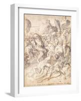 The Battle of Cosa-Taddeo Zuccari-Framed Giclee Print