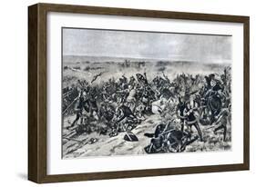 The Battle of Crecy, 26 August 1346-null-Framed Giclee Print