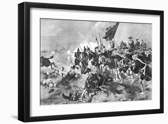 The Battle of Dettingen, 16 June 1743-null-Framed Giclee Print