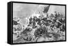 The Battle of Dettingen, 16 June 1743-null-Framed Stretched Canvas