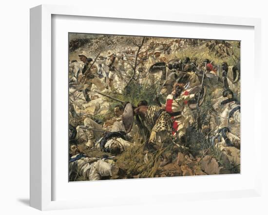 The Battle of Dogali, Detail-Michele Cammarano-Framed Giclee Print