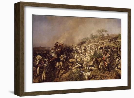 The Battle of Dogali-Michele Cammarano-Framed Giclee Print