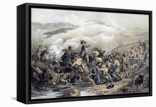 The Battle of Drumclog, 1679-George Harvey-Framed Stretched Canvas