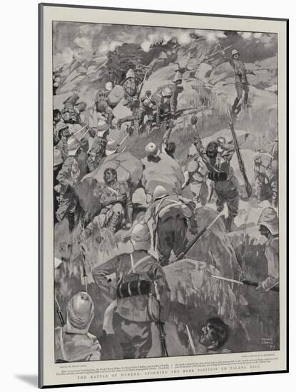 The Battle of Dundee, Storming the Boer Position on Talana Hill-Frank Craig-Mounted Giclee Print