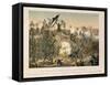 The Battle of Dybboel in the Second Schleswig War, on 18 April 1864, Published by Verlag A.…-German School-Framed Stretched Canvas