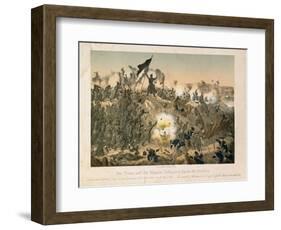 The Battle of Dybboel in the Second Schleswig War, on 18 April 1864, Published by Verlag A.…-German School-Framed Giclee Print