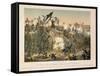 The Battle of Dybboel in the Second Schleswig War, on 18 April 1864, Published by Verlag A.…-German School-Framed Stretched Canvas