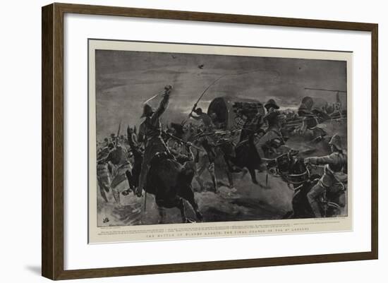 The Battle of Elands Laagte, the Final Charge of the 5th Lancers-John Charlton-Framed Giclee Print