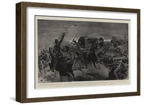 The Battle of Elands Laagte, the Final Charge of the 5th Lancers-John Charlton-Framed Giclee Print