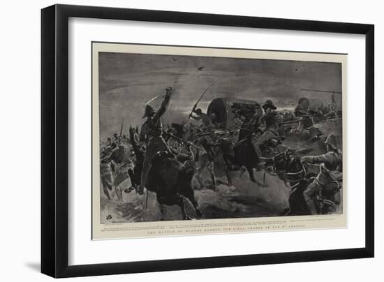 The Battle of Elands Laagte, the Final Charge of the 5th Lancers-John Charlton-Framed Giclee Print