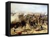 The Battle of Essling, May 1809-Fernand Cormon-Framed Stretched Canvas