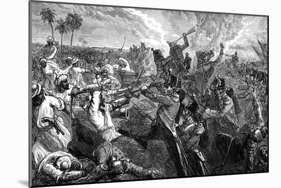 The Battle of Ferozeshah, India, 1845-null-Mounted Giclee Print