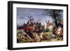 The Battle of Fontenoy, 11th May 1745, 1828-Horace Vernet-Framed Giclee Print