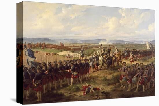The Battle of Fontenoy, c.1745-Felix Philippoteaux-Stretched Canvas