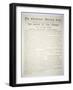 `The Battle of Fort Sumter,' Report in `The Charleston Mercury,' 13th April 1861-null-Framed Giclee Print