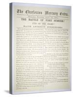 `The Battle of Fort Sumter,' Report in `The Charleston Mercury,' 13th April 1861-null-Stretched Canvas