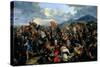 The Battle of Gaugamela in 331 BC-Jacques Courtois-Stretched Canvas