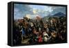 The Battle of Gaugamela in 331 BC-Jacques Courtois-Framed Stretched Canvas