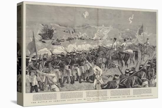 The Battle of Gemaizeh, Suakin, 20 December, the Black Troops Storming the Dervish Entrenchments-null-Stretched Canvas