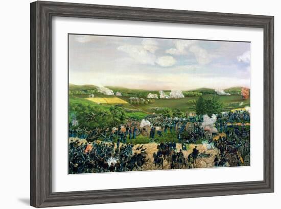 The Battle of Gettysburg, 1863-Sebastian Mayer-Framed Giclee Print