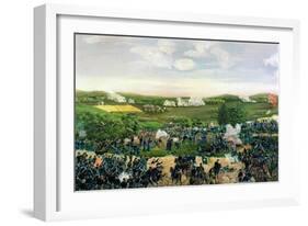 The Battle of Gettysburg, 1863-Sebastian Mayer-Framed Giclee Print