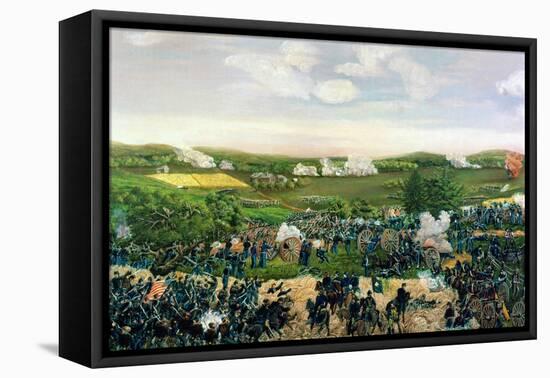 The Battle of Gettysburg, 1863-Sebastian Mayer-Framed Stretched Canvas