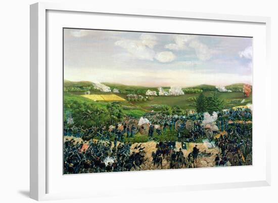 The Battle of Gettysburg, 1863-Sebastian Mayer-Framed Giclee Print