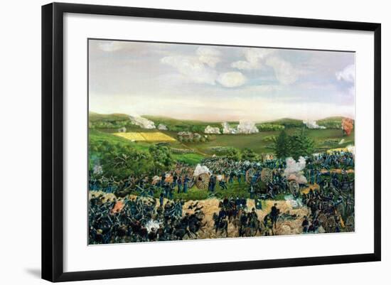 The Battle of Gettysburg, 1863-Sebastian Mayer-Framed Giclee Print