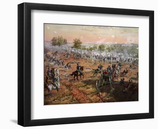 The Battle of Gettysburg, July 1St-3rd 1863-Henry Alexander Ogden-Framed Giclee Print