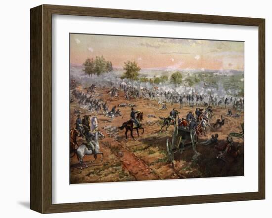 The Battle of Gettysburg, July 1St-3rd 1863-Henry Alexander Ogden-Framed Giclee Print