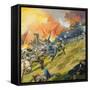 The Battle of Gettysburg-Severino Baraldi-Framed Stretched Canvas