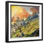 The Battle of Gettysburg-Severino Baraldi-Framed Giclee Print