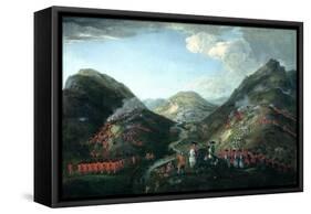 The Battle of Glenshiel, 1719-Peter Tillemans-Framed Stretched Canvas