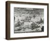 The Battle of Grengam on July 27th, 1720-Alexei Fyodorovich Zubov-Framed Giclee Print